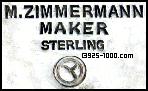 M. Zimmermann, maker, sterling