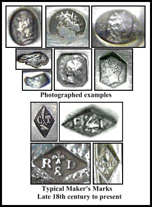 Illustrated French Hallmarking on Silver & Gold, photographs