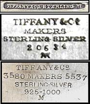 Tiffany & Co, makers, sterling silver