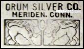 Orum Silver Co., Meriden Conn., lions