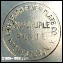 Van Bergh Silver Plate Co., Rochester NY, quadruple plate
