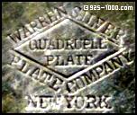 Warren Silver Plate Co., New York, quadruple plate