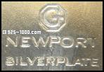G, Newport, silverplate