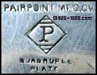 Pairpoint Mfg. Co., P, diamond
