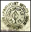 Pairpoint Mfg. Co., P, diamond, quadruple plate, New Bedford, Mass.