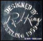 Robert J. King sterling silver