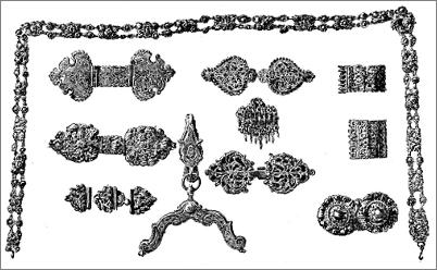 Plate XVII. - Old continental silver clasps