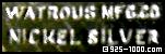 Watrous Mfg. Co., Nickel Silver