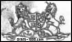 LB, lion, unicorn, shield